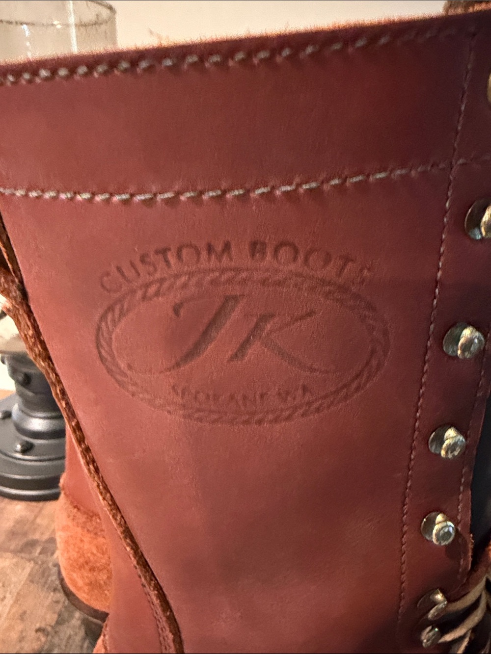 Men's Brown Leather and Suede Lace-Up Work Boots Bundle - Picture 2 of 7